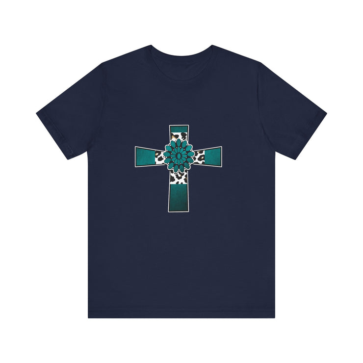 Stylish Religious Cross Tee, Unisex Trendy Shirt for Faith & Inspiration, Perfect Gift for Easter, Baptism, or Everyday Wear
