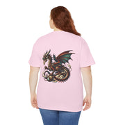 Dragon Graphic Tee, Unisex Cotton T-Shirt, Fantasy Shirt, Gift for Gamers, Cool Casual Wear, Dragon Lover Apparel