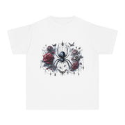 Gothic Spider Youth Tee - Cool Graphic Shirt for Teens, Alternative Fashion, Halloween Costume, Unique Gift, Everyday Wear