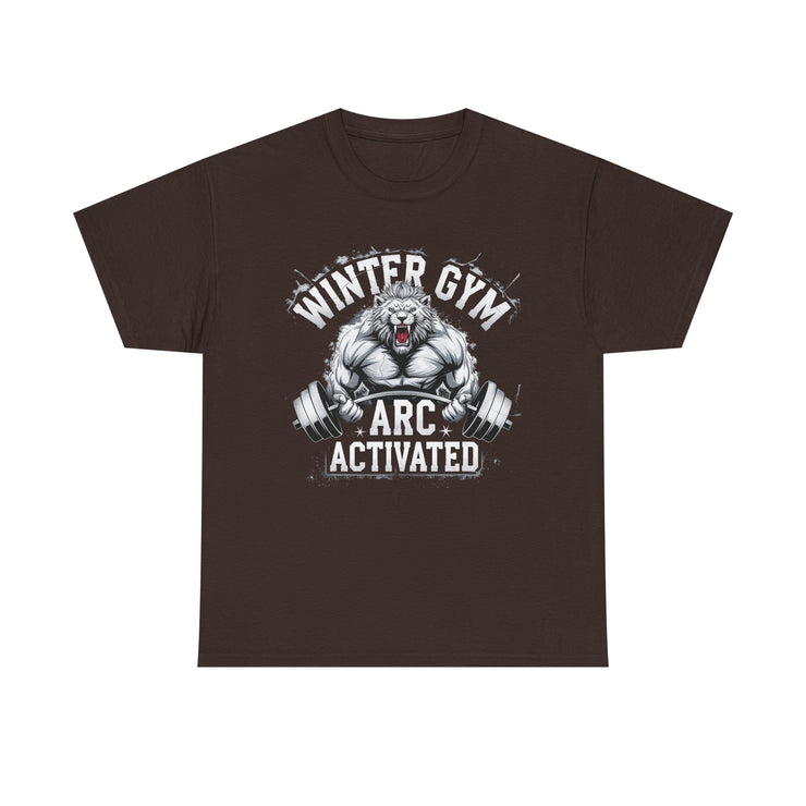 Winter Gym Arc Activated T-Shirt | Unisex Heavy Cotton Tee for Fitness Enthusiasts, Casual Wear, Weightlifting Gift, Workout Apparel, [...]