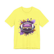 Minnesota Football Splash Tee, Unisex Short Sleeve, Sports Fan Shirt, Game Day Apparel, Football Design, Sports Design