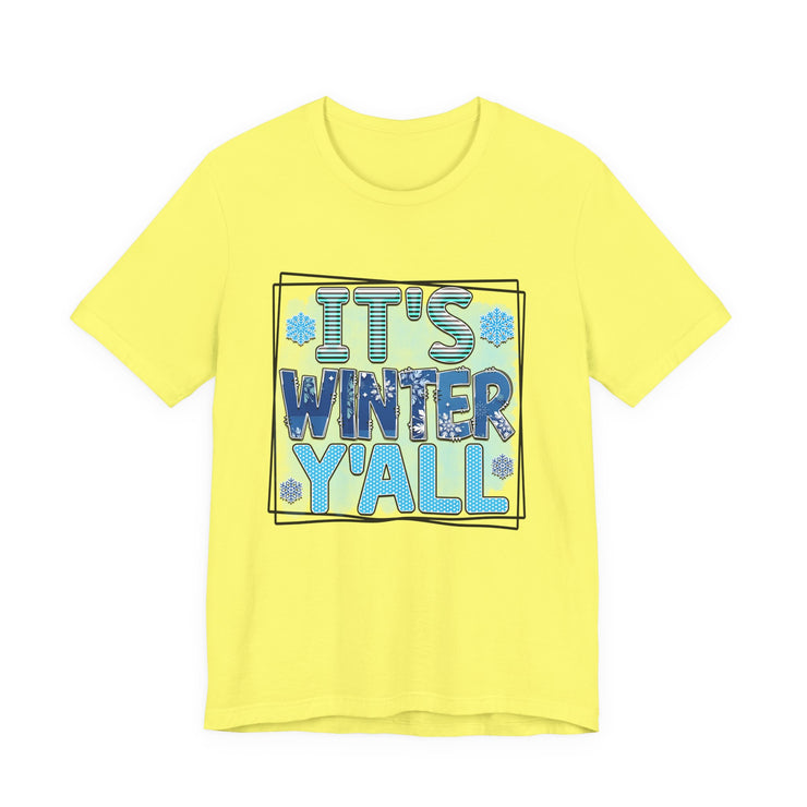 Winter Wonderland Unisex Tee, Cozy Winter Shirt, Holiday Gift for Friends, Seasonal Apparel, Cute Winter Graphic Tee