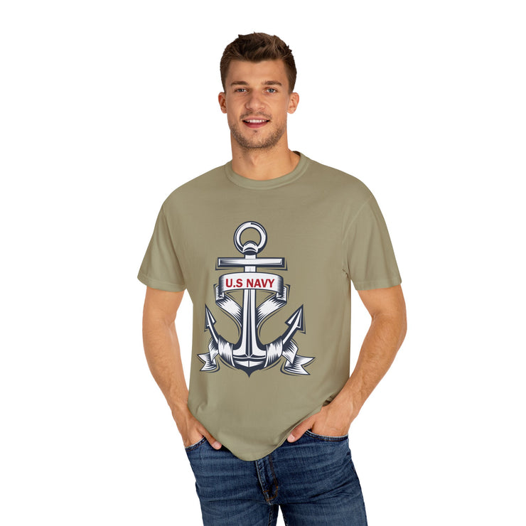 Unisex T-Shirt with U.S. Navy Anchor Design, Casual Tee, Maritime Gift, Sailor Apparel, Patriotic Wear, Summer Style