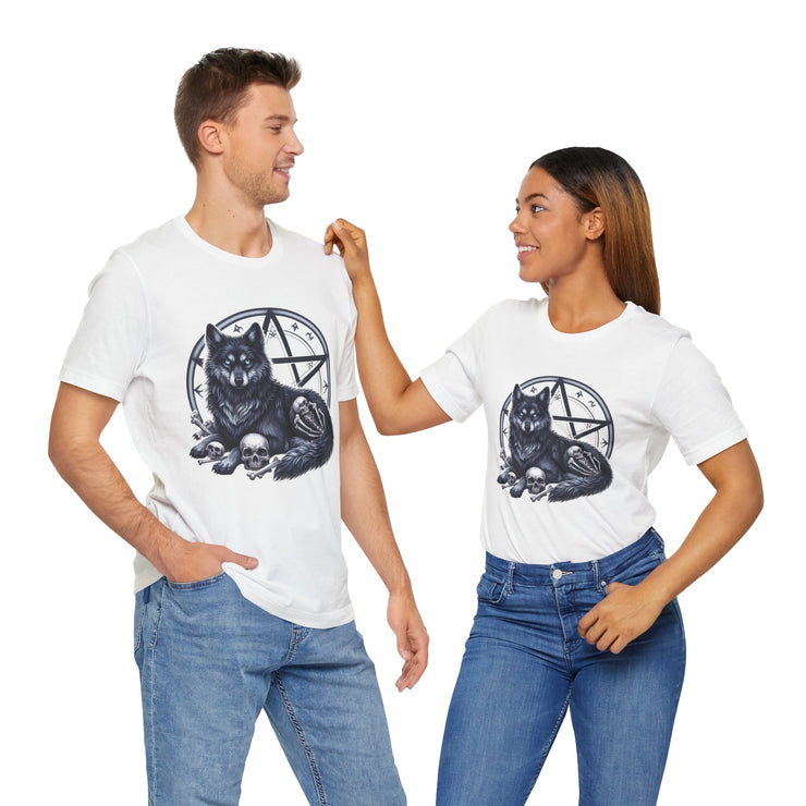 Gothic Wolf Tee | Unisex Graphic Shirt, Casual Outfit, Halloween Gift, Spooky Style, Animal Lover Apparel