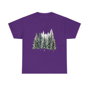 Nature-Inspired Unisex Heavy Cotton Tee, Forest T-Shirt, Outdoor Lifestyle Apparel, Eco-Friendly Gift, Casual Wear, Nature Lover's Top