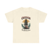 Oregon Graphic Tee - Vintage Style Unisex Cotton T-Shirt, Great for Nature Lovers, Casual Wear, USA States Design