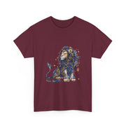 Majestic Lion Unisex Heavy Cotton Tee, Animal Lover Shirt, Eco-Friendly Gift, Casual Wear, Wildlife T-Shirt, Birthday Apparel