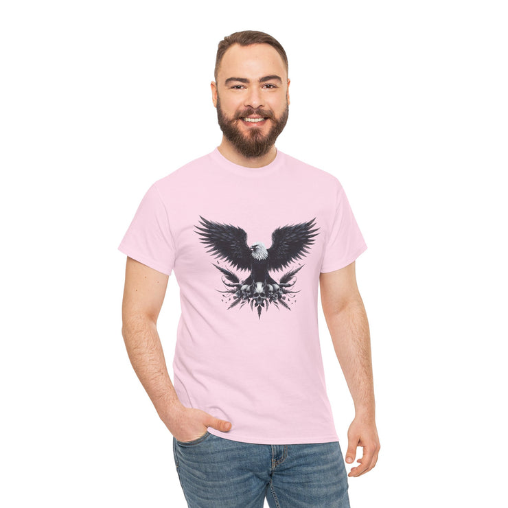 Bold Eagle Graphic Tee, Unisex Heavy Cotton T-Shirt, Wildlife Art Shirt, Nature Lover Gift, Casual Style Top