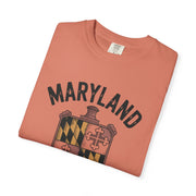 Maryland Pride Unisex Garment-Dyed T-shirt, Vintage Maryland Shirt, Maryland State Pride Tee, Gift for Marylanders, USA States Design