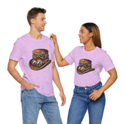 Steampunk Hat Tee, Steampunk T-Shirt, Retro Graphic Tee, Gift for Nerds, Cosplay Costume Top