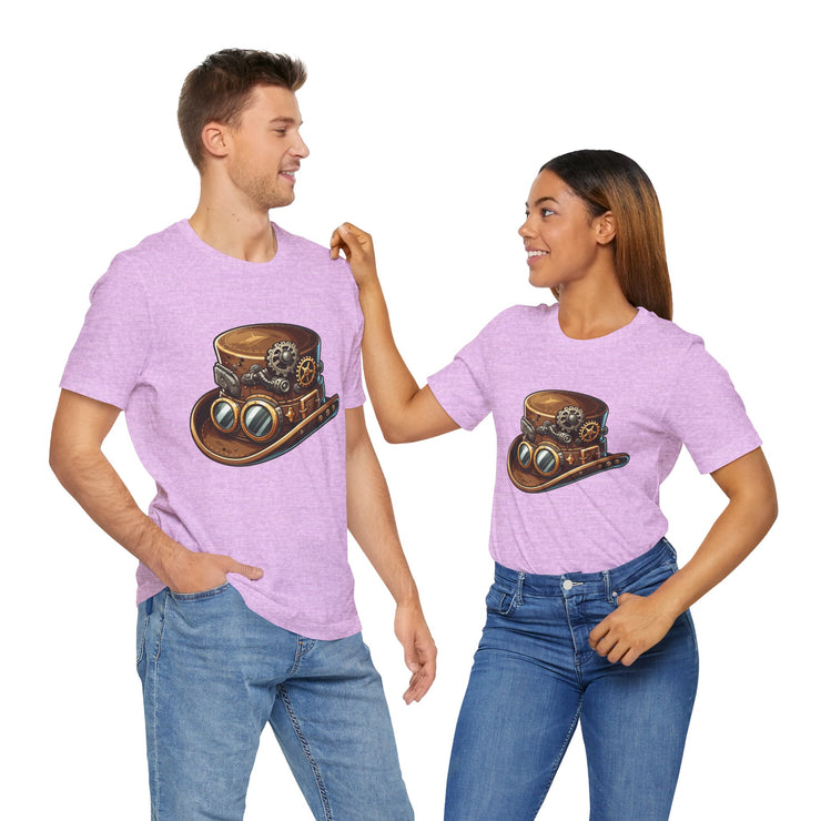 Steampunk Hat Tee, Steampunk T-Shirt, Retro Graphic Tee, Gift for Nerds, Cosplay Costume Top