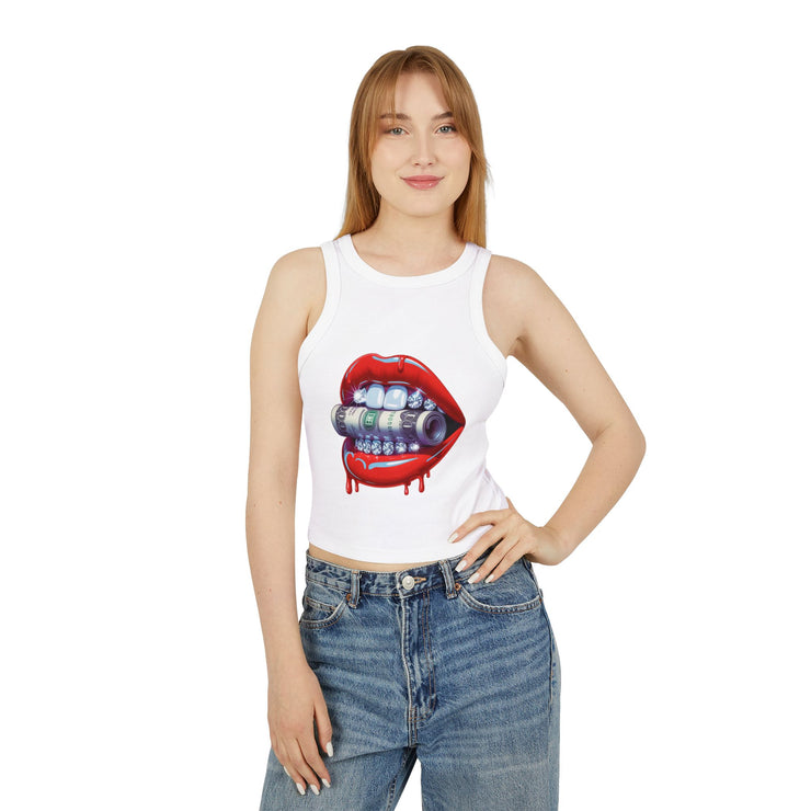Edgy Graphic Tank Top, Summer Crop Top, Festival Wear, Trendy Women's Top, Statement Apparel, Unique Gift Idea