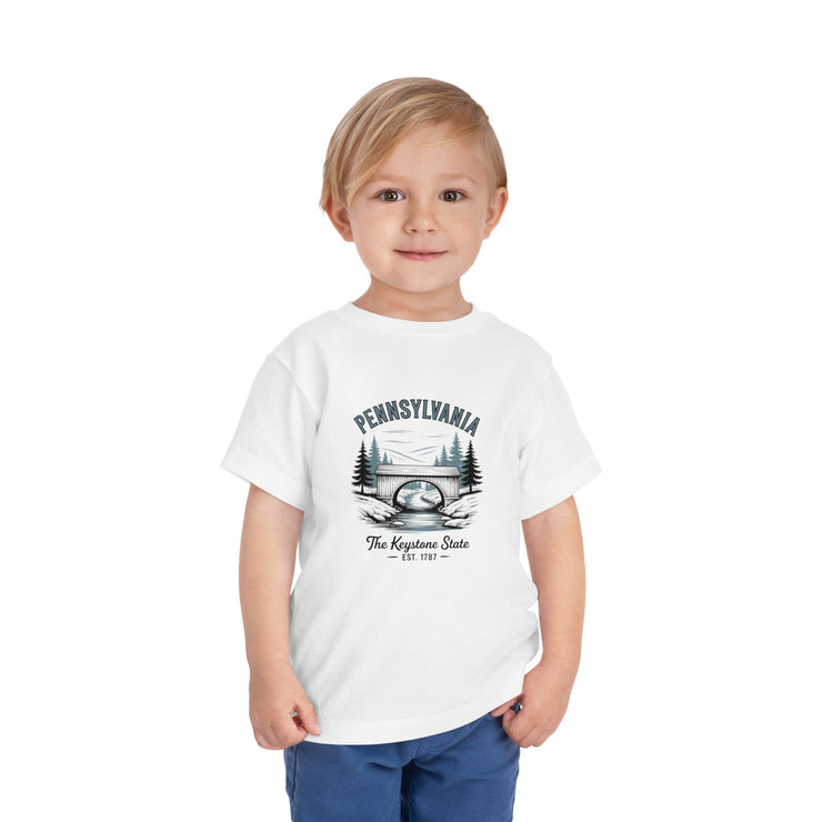 Pennsylvania Adventure Toddler Tee, Cute Kids Shirt, Gift for Little Explorers, Vacation Outfit, USA States Design