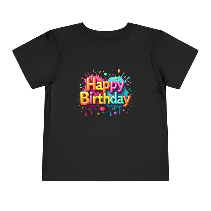 Happy Birthday Toddler Tee, Kids Birthday Gift, Short Sleeve Tee, Birthday Outfit, Toddler Shirt, Celebration Apparel