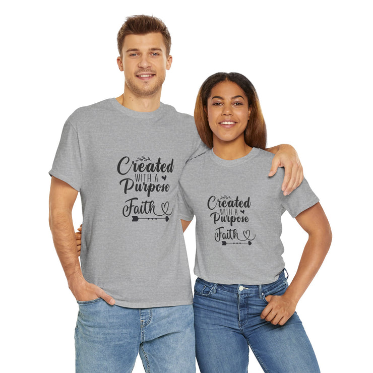 Faith-Inspired Unisex Heavy Cotton Tee, Motivational Shirt, Gift for Believers, Spiritual Wear, Affirmation Clothing