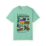 Cool Montana Graphic T-Shirt, Perfect for Travelers, Adventure Lovers, USA States Design