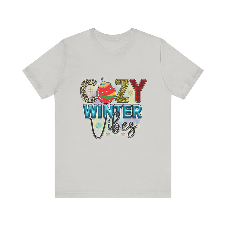 Cozy Winter Vibes Tee, Unisex Christmas T-Shirt, Holiday Gift, Winter Apparel,
