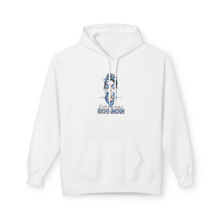 Dog Mom Unisex Fleece Hoodie, Cozy Dog Lover Hoodie, Pet Owner Gift, Cute Dog Apparel, Casual Everyday Wear, Mothers Day