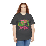 Festive Merry Christmas Tee - Unisex Heavy Cotton T-Shirt, Holiday Shirt, Christmas Gift, Cozy Winter Apparel, Family Gathering Outfit