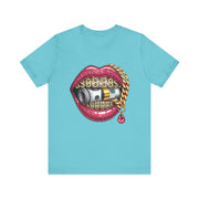 Glamorous Money Lips Tee, Trendy Graphic Shirt, Fashion Statement Tee, Gift for Her, Casual Streetwear