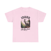Idaho Gem State Tee, Unisex Heavy Cotton Shirt, Vintage Idaho Style T-Shirt, Nature Lover Apparel, Gift for Idaho Residents, USA States Design