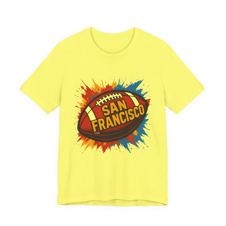 San Francisco Football Tee | Unisex Short Sleeve Shirt for Fans, Game Day Apparel, Sports Design, Casual Wear,