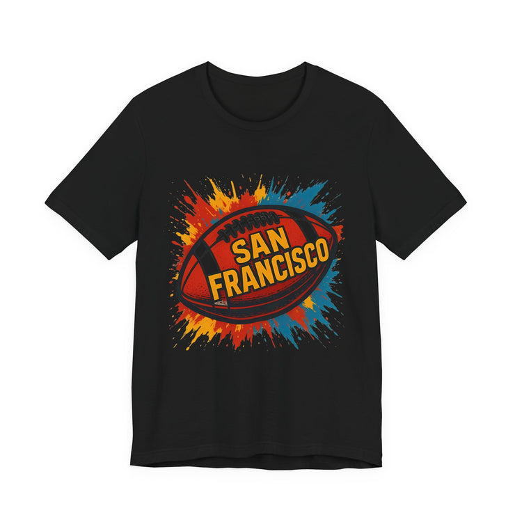 San Francisco Football Tee | Unisex Short Sleeve Shirt for Fans, Game Day Apparel, Sports Design, Casual Wear,