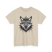 Wolf Head Graphic Unisex Heavy Cotton Tee, Cool Graphic Tee, Animal Lover Gift, Casual Summer Wear, Adventure T-Shirt
