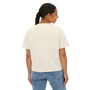 Floral Glam Women's Boxy Tee, Summer Casual Top, Gift for Her, Party Wear, Trendy Graphic Shirt Women T-Shirt