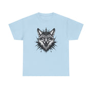 Wolf Head Graphic Unisex Heavy Cotton Tee, Cool Graphic Tee, Animal Lover Gift, Casual Summer Wear, Adventure T-Shirt