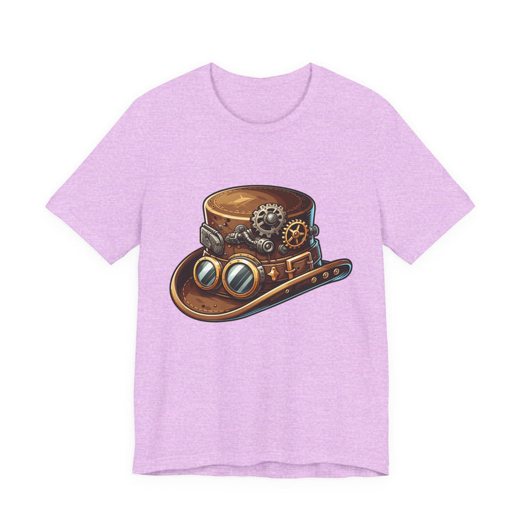 Steampunk Hat Tee, Steampunk T-Shirt, Retro Graphic Tee, Gift for Nerds, Cosplay Costume Top