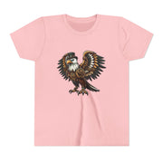SKShirt Eagle Youth Tee - Unique Graphic Shirt, Bird Lover Gift, Nature-Themed Apparel, Fashion for Kids, Cool Kids' Clothing