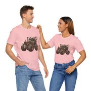 Rustic Tractor Graphic Tee, Farm Life Apparel, Unisex Jersey Tee, Country Style Shirt, Gift for Farmers, Car Design