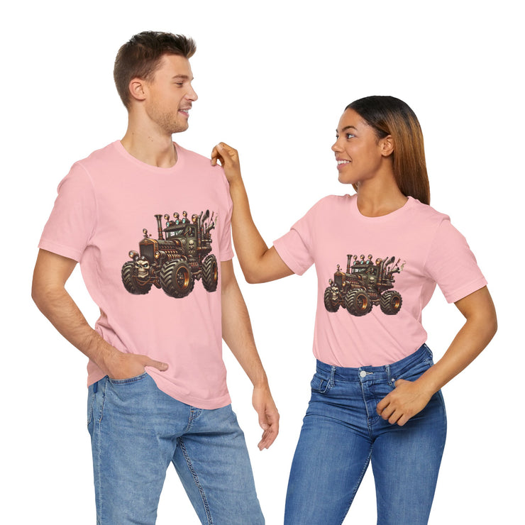 Rustic Tractor Graphic Tee, Farm Life Apparel, Unisex Jersey Tee, Country Style Shirt, Gift for Farmers, Car Design