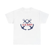 Navy Style Unisex Heavy Cotton Tee, U.S. Navy Tee, Military Pride Shirt, Veteran's Gift, Casual Wear