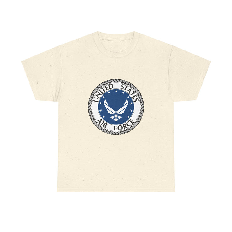 US Air Force Unisex Heavy Cotton Tee - Patriotic Apparel, Veteran Gift, Military T-Shirt, Casual Wear, Everyday Comfort