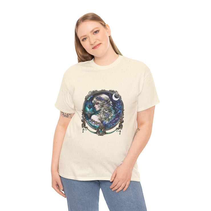 Mystical Moon Goddess Tee - Unisex Heavy Cotton Tee, Celestial Shirt, Boho Fashion, Witchy Clothing, Gift for Her