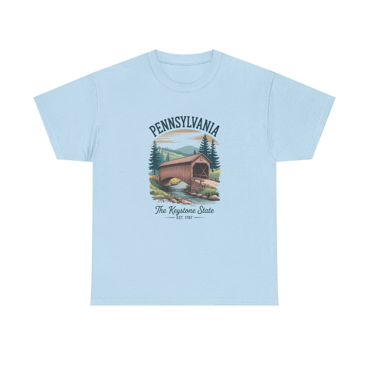 Pennsylvania Vintage Graphic Tee, Unisex T-Shirt, Nature Lover Gift, Travel Souvenir, State Pride Apparel