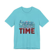 Happy Winter Time Tee, Unisex Winter T-Shirt, Cozy Seasonal Shirt, Gift for Winter Lovers, Casual Style Tee