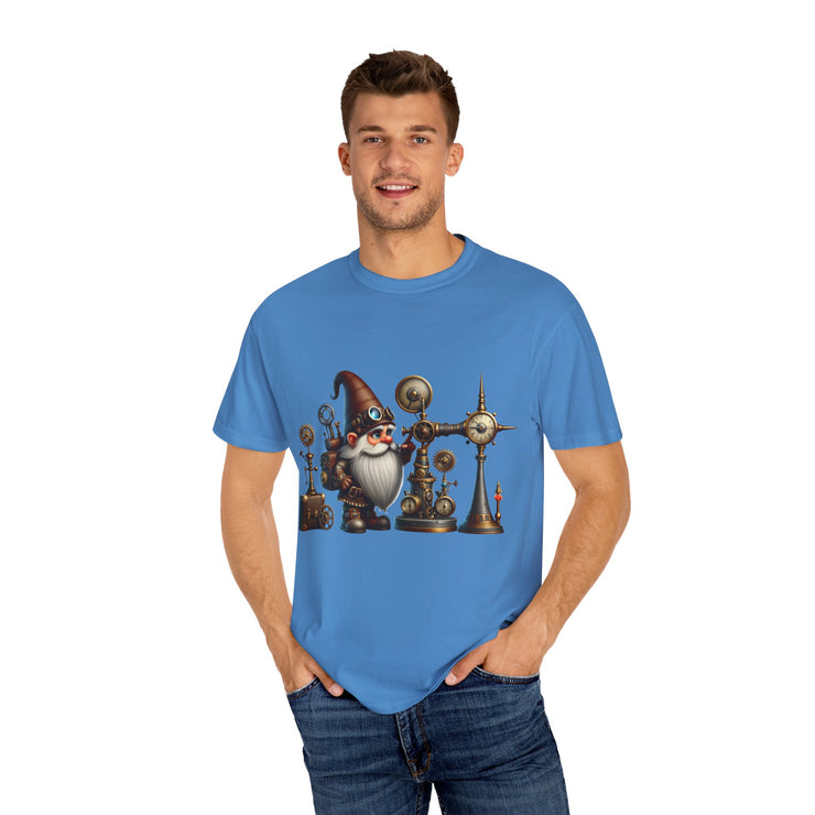 Steampunk Gnome T-shirt, Unique Graphic Tee for Fantasy Lovers, Gift for Birthdays, Everyday Wear, Unisex Casual Top