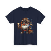 Unisex Heavy Cotton Tee with Whimsical Design, Perfect for Festivals, Gift for Gnome Lovers, Casual Everyday