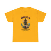 Oregon Graphic Tee - Vintage Style Unisex Cotton T-Shirt, Great for Nature Lovers, Casual Wear, USA States Design