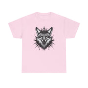 Wolf Head Graphic Unisex Heavy Cotton Tee, Cool Graphic Tee, Animal Lover Gift, Casual Summer Wear, Adventure T-Shirt