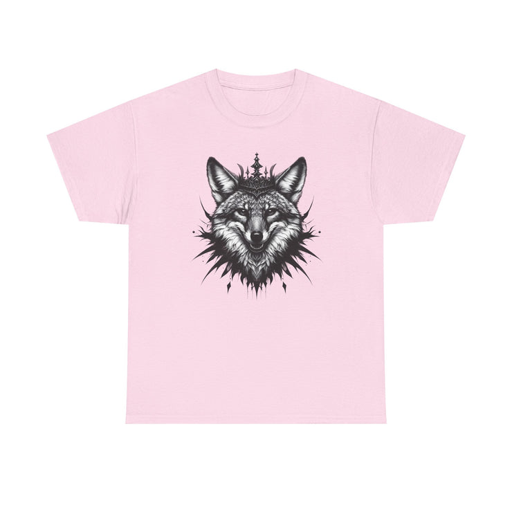 Wolf Head Graphic Unisex Heavy Cotton Tee, Cool Graphic Tee, Animal Lover Gift, Casual Summer Wear, Adventure T-Shirt