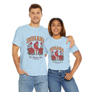 Indiana Floral T-Shirt, Unisex Heavy Cotton Tee for Hoosier State Lovers, Casual Wear, Gift for Indiana Residents, Summer Style