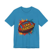 San Francisco Football Tee | Unisex Short Sleeve Shirt for Fans, Game Day Apparel, Sports Design, Casual Wear,