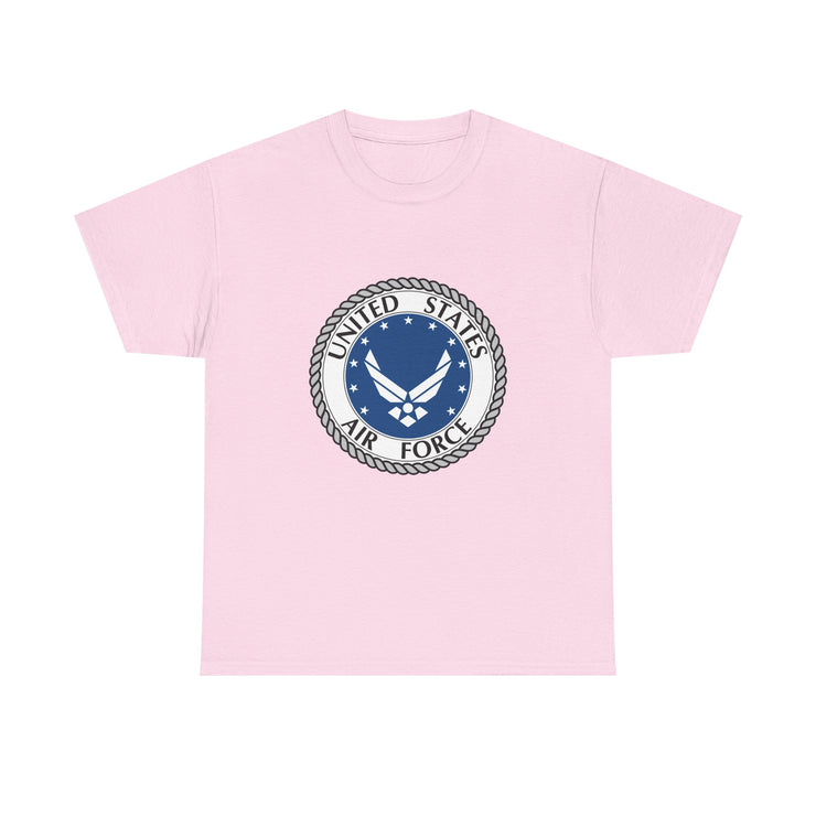 US Air Force Unisex Heavy Cotton Tee - Patriotic Apparel, Veteran Gift, Military T-Shirt, Casual Wear, Everyday Comfort
