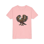 SKShirt Eagle Youth Tee - Unique Graphic Shirt, Bird Lover Gift, Nature-Themed Apparel, Fashion for Kids, Cool Kids' Clothing