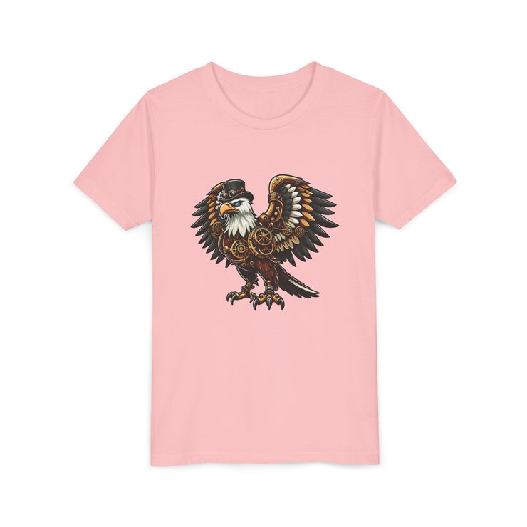 SKShirt Eagle Youth Tee - Unique Graphic Shirt, Bird Lover Gift, Nature-Themed Apparel, Fashion for Kids, Cool Kids' Clothing