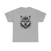 Wolf Head Graphic Unisex Heavy Cotton Tee, Cool Graphic Tee, Animal Lover Gift, Casual Summer Wear, Adventure T-Shirt